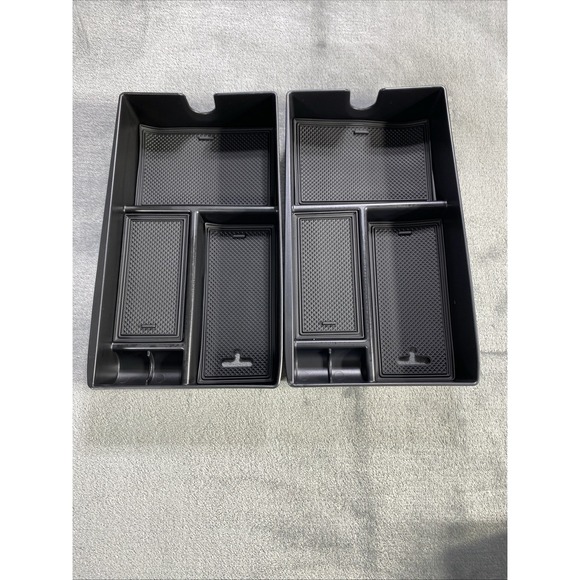 Center Armrest Storage 2023-2024 Lexus RX 350 350h 500h Box Organizer Tray 2 Pk - Picture 2 of 10